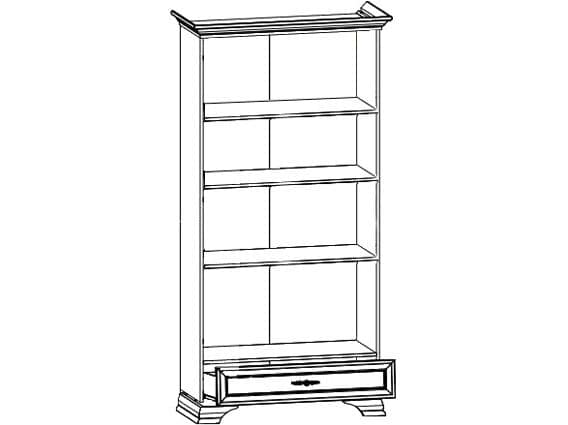 Vitrina Oriana 2W1S pentru living - imagine 2